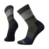 Smartwool Men's Everyday Colour Block Crew Socks - Dark Sage Composite_or_Mixed