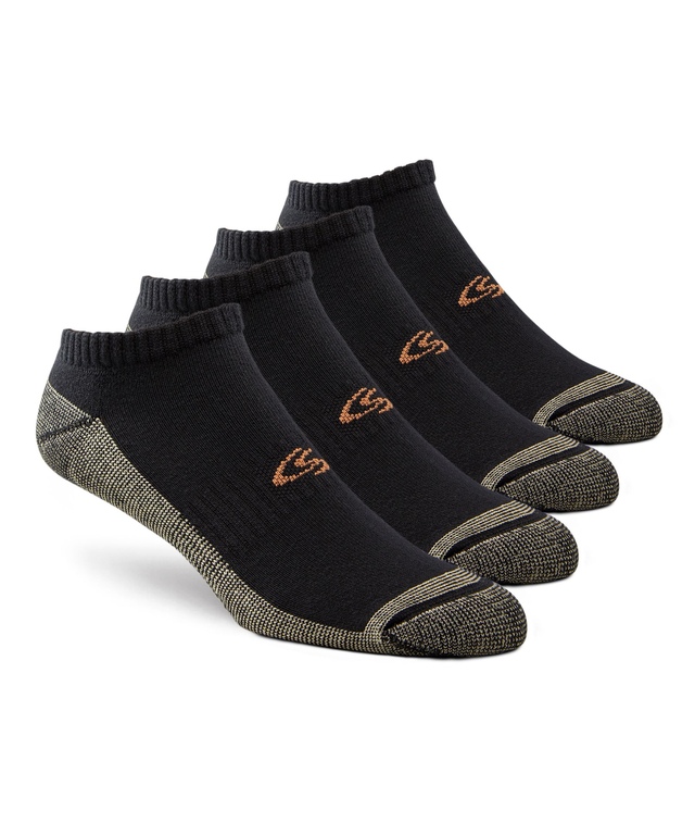 Copper Sole Men's 4 Pack Low Cut Sport Socks