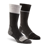 Mi-chaussettes de travail d'épaisseur moyenne et à séchage rapide pour bottes à embout d’acier pour hommes, paquet de 2 paires, Carhartt Front_Angled_Right