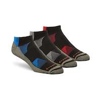 Copper Sole Chaussettes de sport invisibles avec technologie Moisture Guard pour hommes, Extreme, paquet de 3 Front_Angled_Right