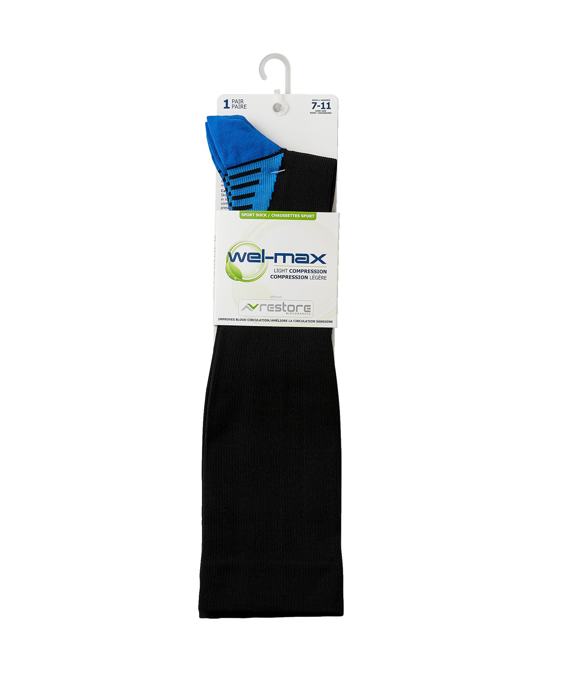 Wel-max Men's Bioceramic Low Compression Sport Socks