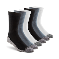 Mi-chaussettes de travail d'épaisseur moyenne et à séchage rapide pour hommes, paquet de 6&nbsp;paires, Carhartt Front_Angled_Right