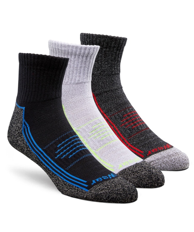 Matrix Men's 3 Pack driWear Quarter Crew Sport Socks