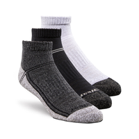 Chaussettes sport basses pour hommes, Matrix, paquet de 3&nbsp;paires Front_Three_Fourths_Angled_Right