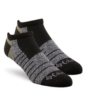 Chaussettes de randonnée invisibles avec Omni-Wick pour hommes, Columbia, paquet de 2&nbsp;paires