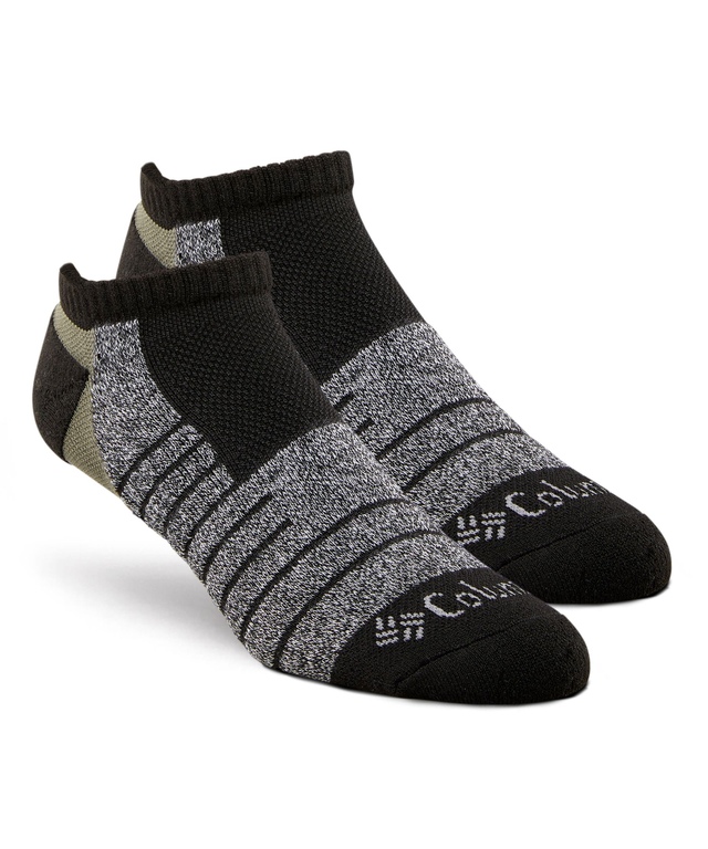 Chaussettes de randonnée invisibles avec Omni-Wick pour hommes, Columbia, paquet de 2&nbsp;paires