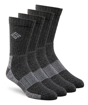 Columbia Men's 4 Pack Moisture Control Cushioned Crew Socks