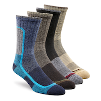 Columbia Men's 4 Pack Moisture Control Cushioned Crew Socks