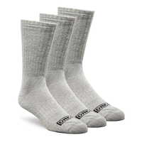 Dakota WorkPro Series Men's 3 Pack Cotton Blend Work Socks with Cushioned Sole