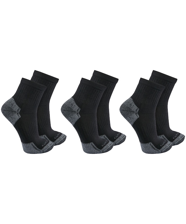 Carhartt Men's Midweight Quarter Cut Work Socks