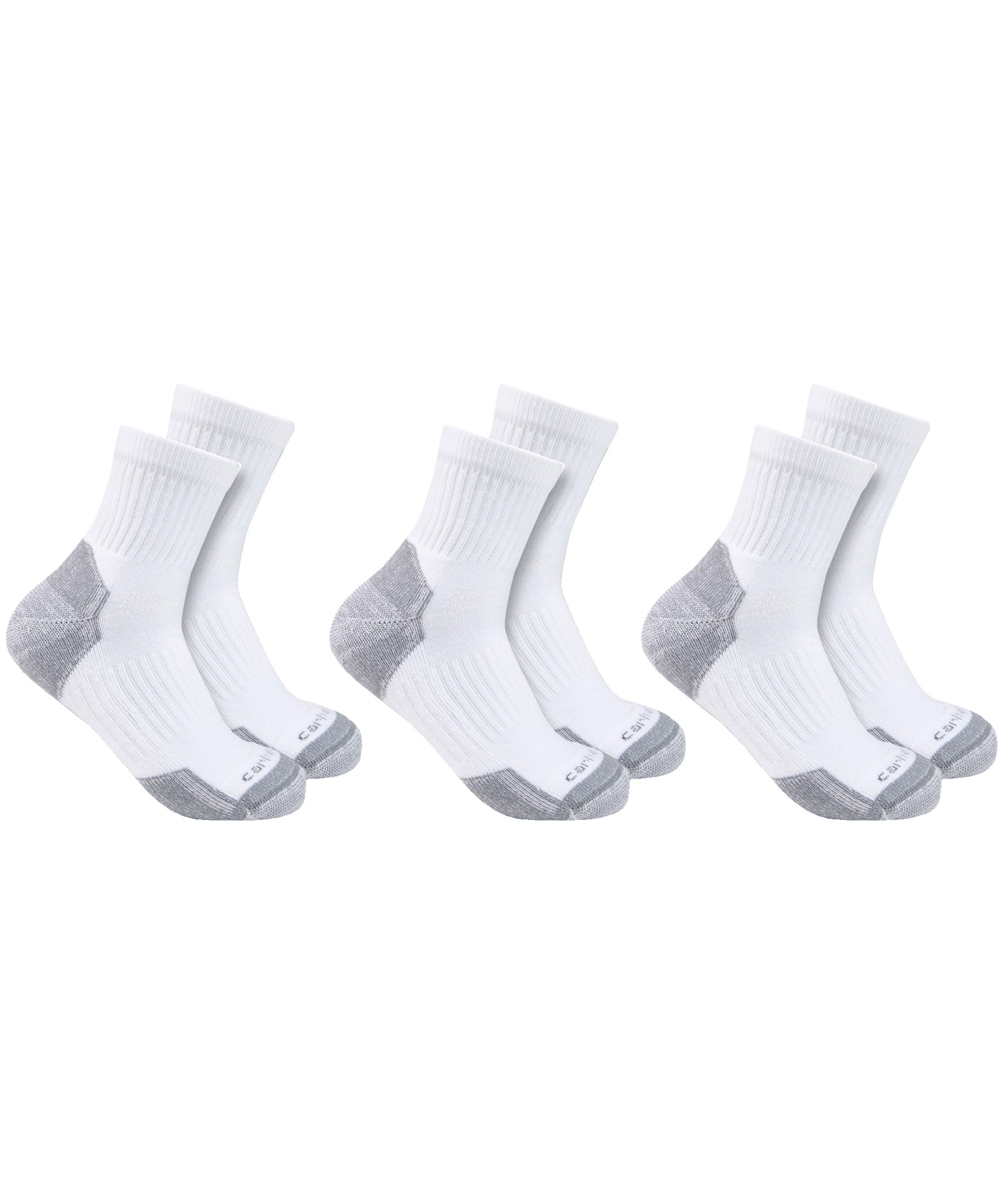 Carhartt Men's Midweight Quarter Cut Work Socks
