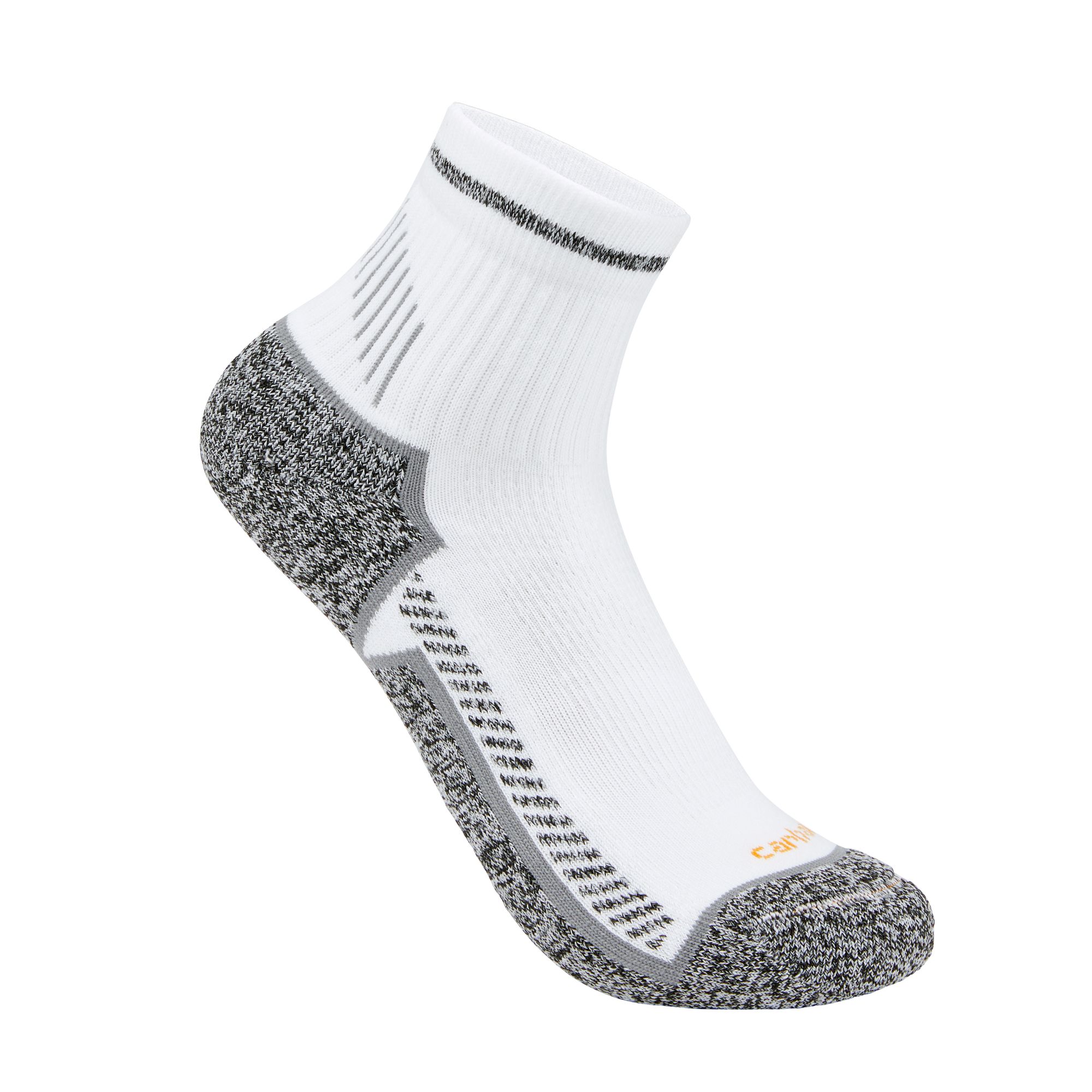 Carhartt Men's Force Midweight Quarter Work Socks - 3-Pack