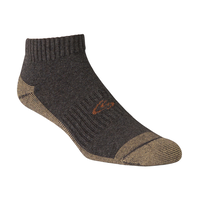 Copper Sole Men's 4-Pack Moisture Guard Athletic Ankle Socks