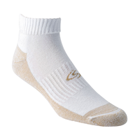 Copper Sole Men's 4-Pack Moisture Guard Athletic Ankle Socks