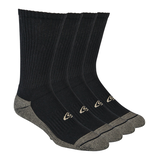 Copper Sole Men's 4-Pack Moisture Guard Athletic Crew Socks Front_Angled_Right