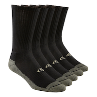 Copper Sole Men's 4+1 Bonus Pack Moisture Guard Crew Sport Socks