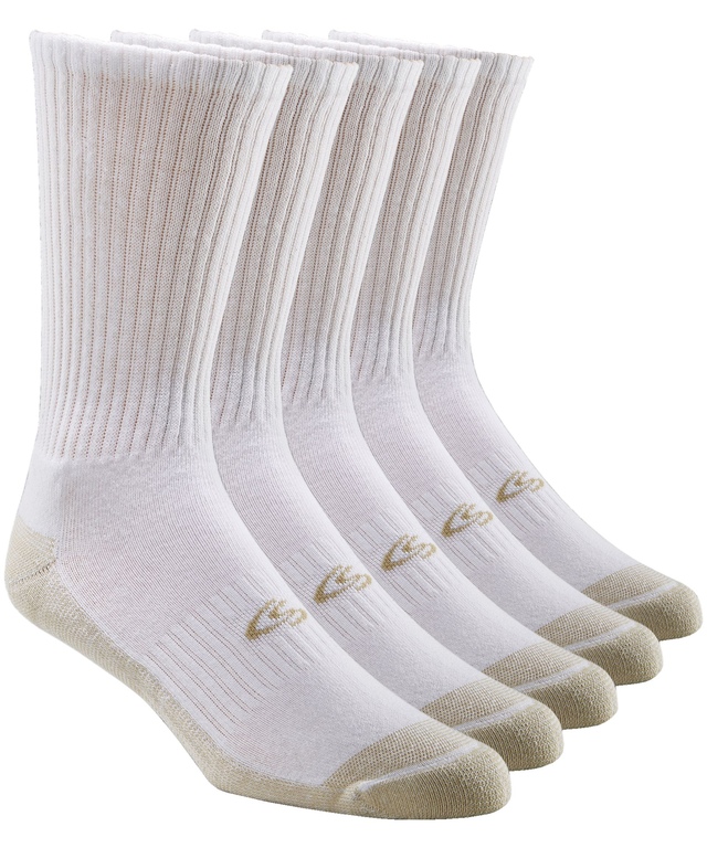Mi-chaussettes de sport avec Moisture Guard pour hommes, Copper Sole, paquet de 4 paires + 1 gratuite