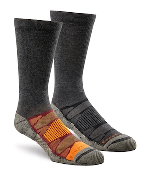 Mi-chaussettes de randonnée avec Moisture Guard pour hommes, Copper Sole, Repreve, paquet de 2&nbsp;paires