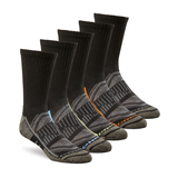 Copper Sole Men's 5 Pack Extreme Athletic Crew Socks with Moisture Guard Front_Three_Fourths_Angled_Right