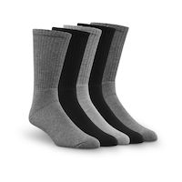 Denver Haye Men's 5-Pack Casual Crew Socks