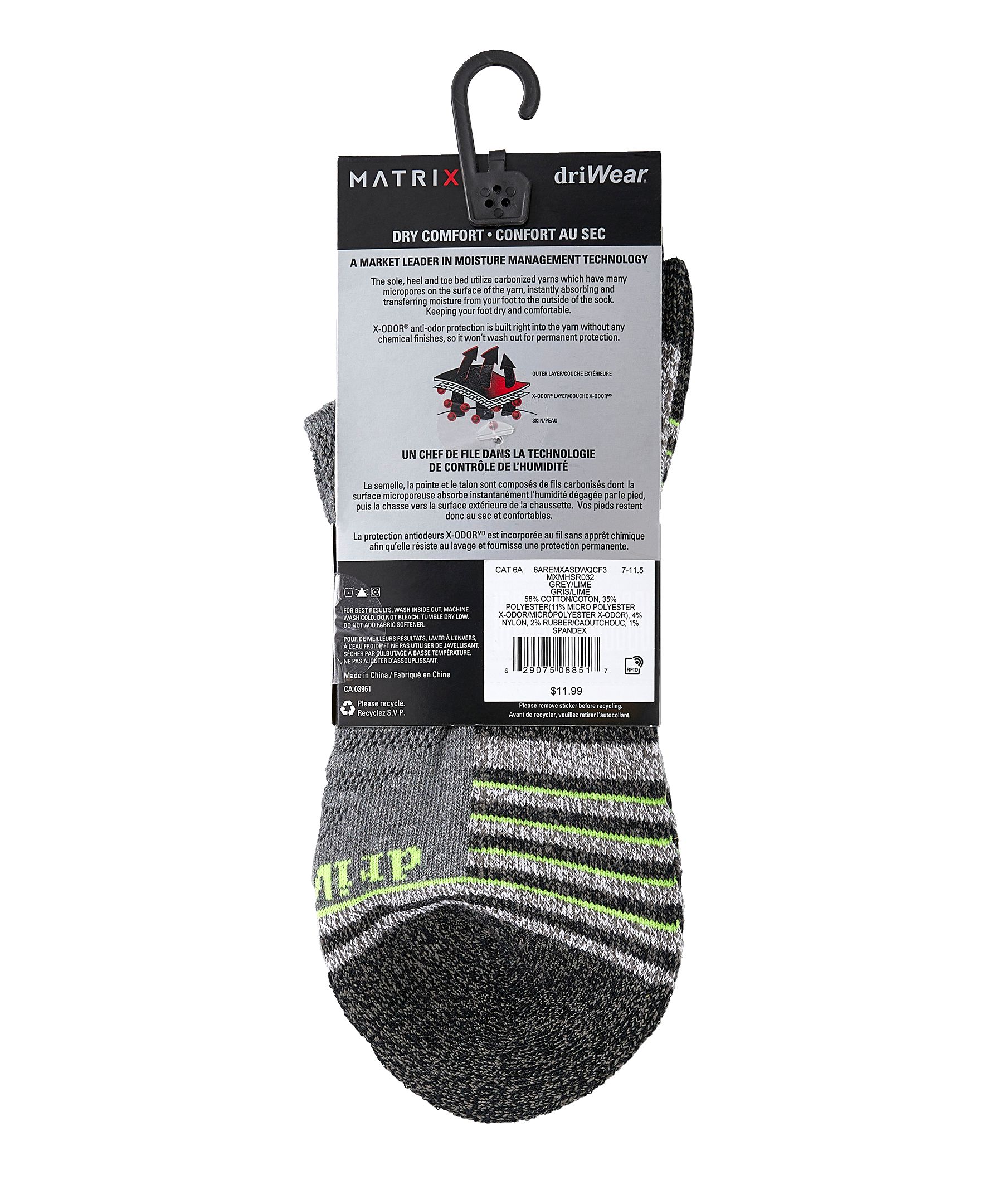 Matrix Men's FreshTech® Low Cut Sport Socks