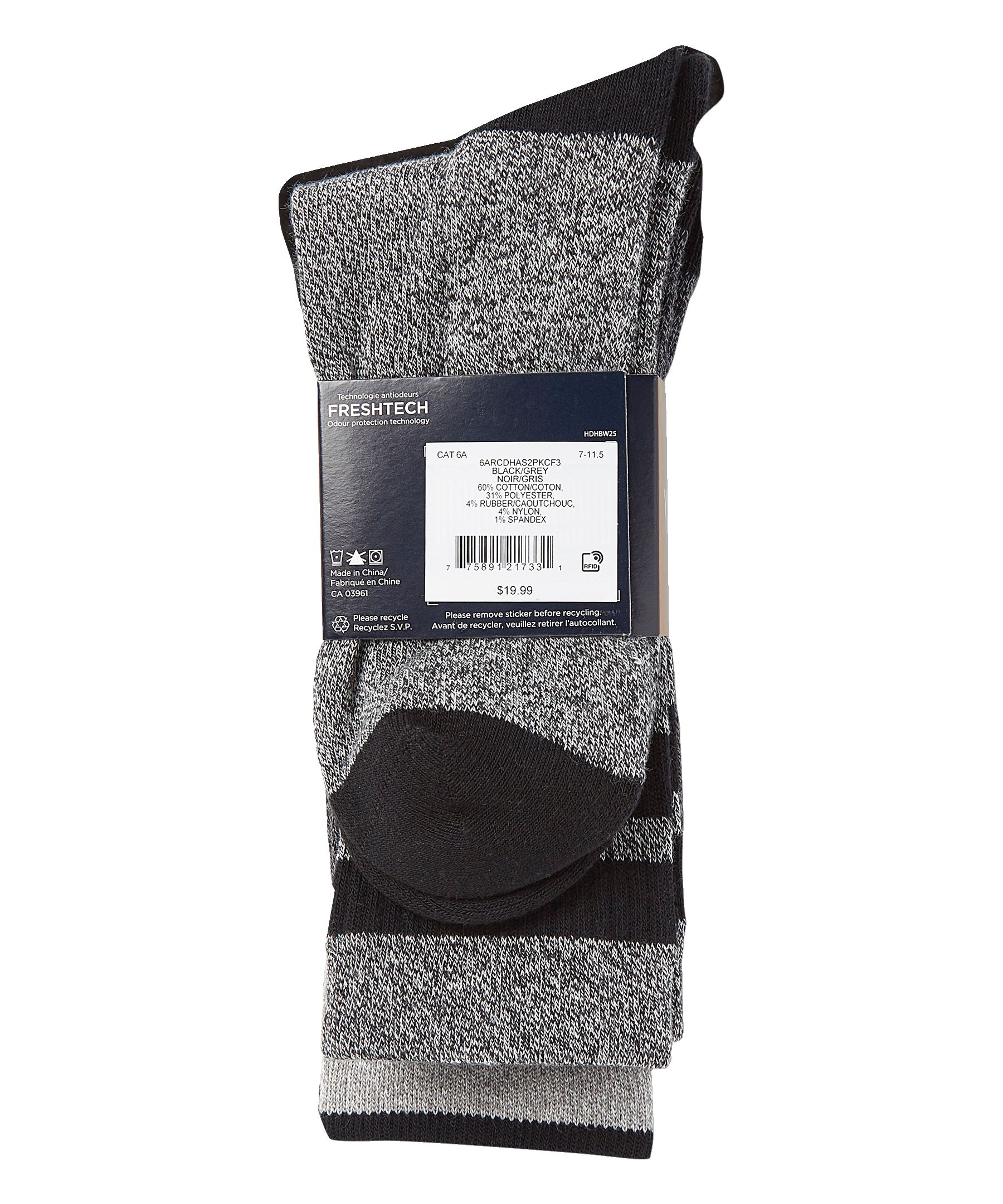 Mi-chaussettes décontractées pour hommes, Denver Hayes, paquet de 2&nbsp;paires