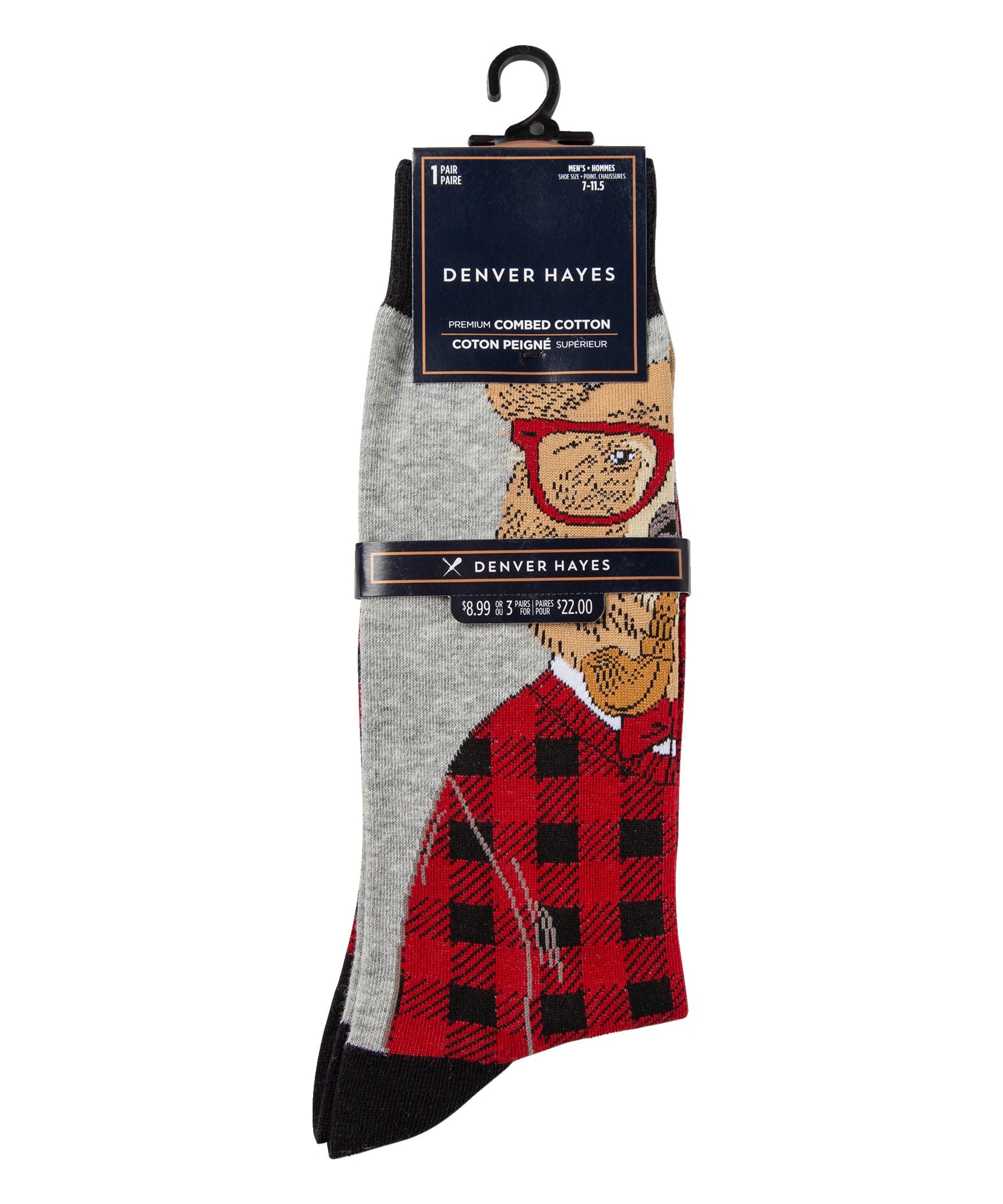 Denver Hayes Men's Novelty Canadiana Pattern Crew Socks | Marks