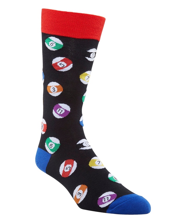 Denver Hayes Men's Novelty Sports Pattern Crew Socks Marks
