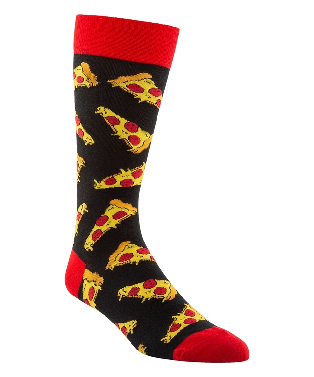 Denver Hayes Men's Novelty Food Pattern Crew Socks Marks