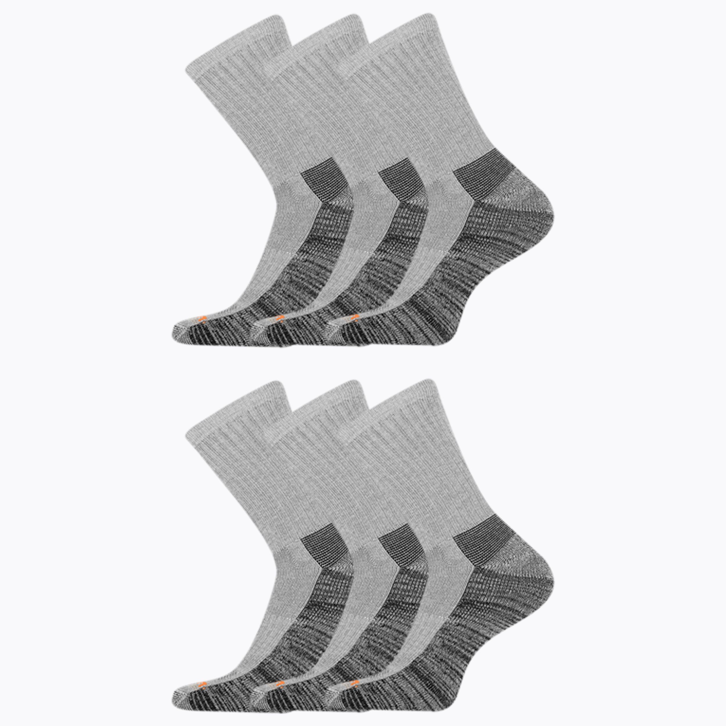 Mi-chaussettes de travail pour hommes, Merrell, paquet de 6&nbsp;paires