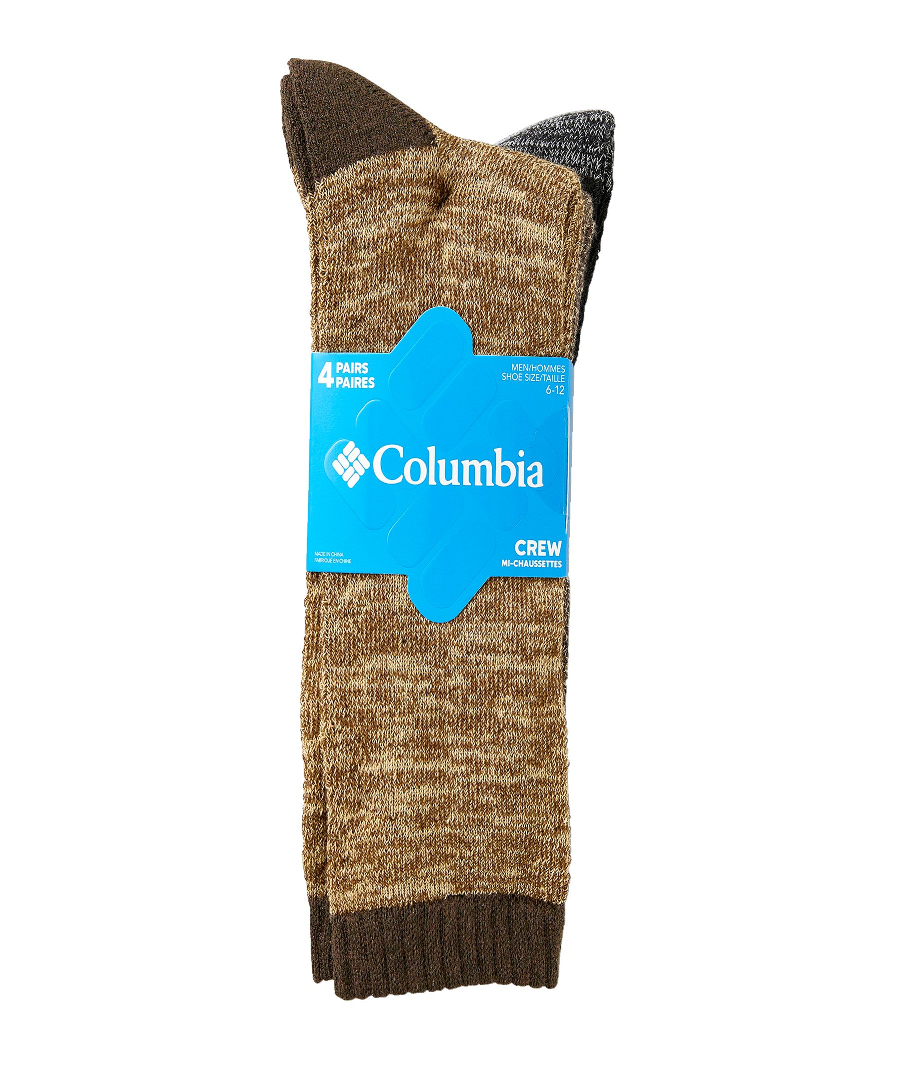 Chaussettes pour bottes avec contrôle de l'humidité pour hommes, Columbia, paquet de 4&nbsp;paires