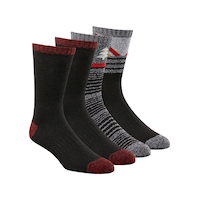 Columbia Men's 4-Pack Moisture Control Boot Socks Front_Three_Fourths_Angled_Right
