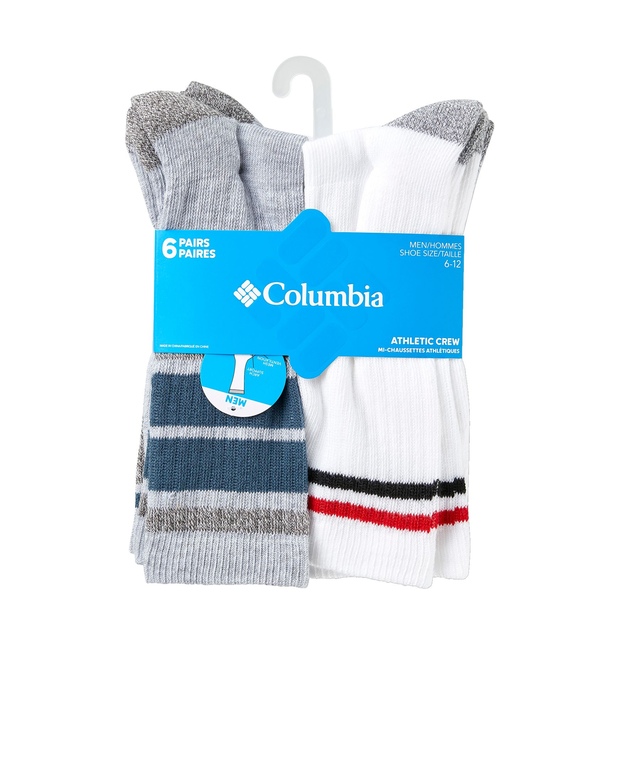 Columbia Men's 6Pack Sport Crew Socks Marks