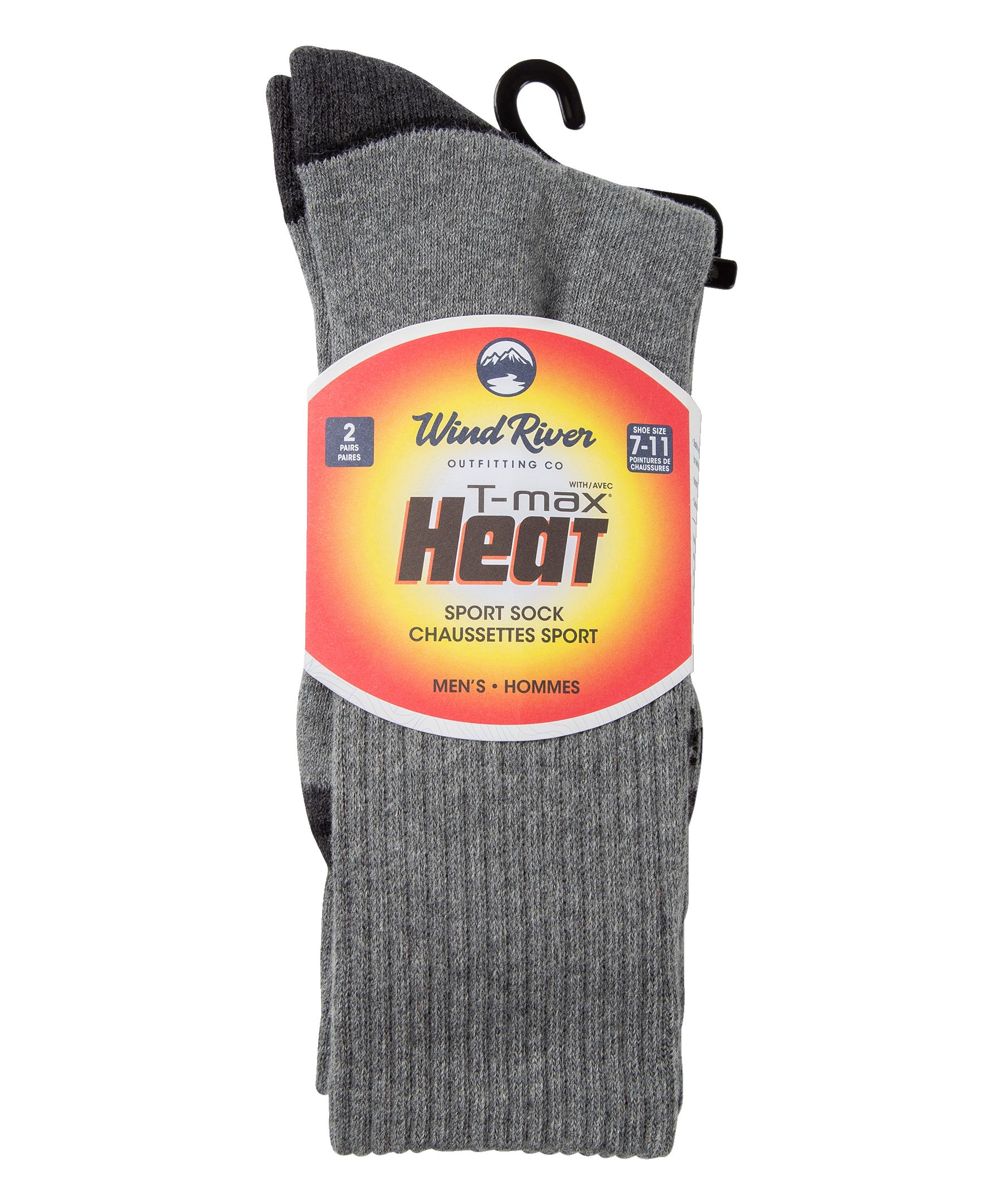 WindRiver Men's T-Max 2 Pack Sport Socks