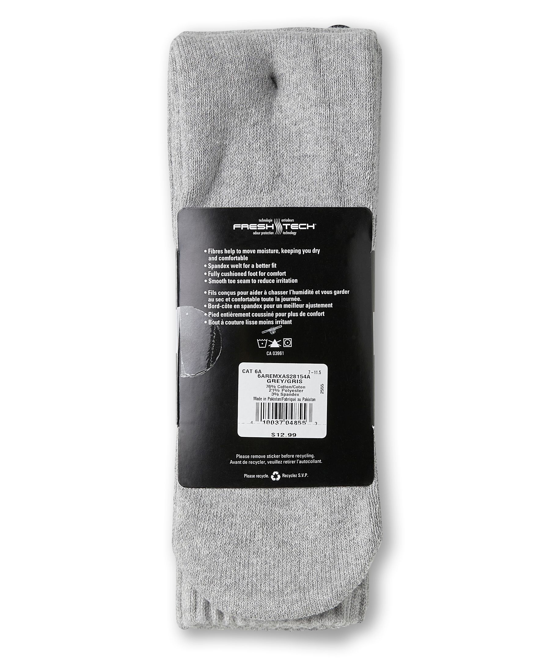 Chaussettes tube de sport pour hommes, Matrix, paquet de 3&nbsp;paires