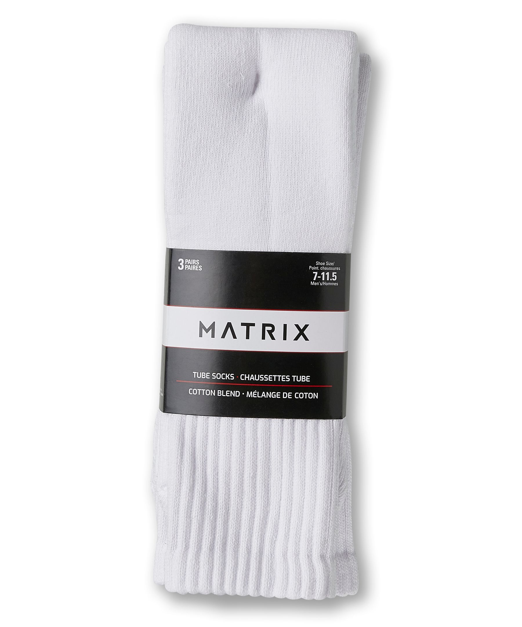 Matrix Men's 3 Pack Sport Tube Sport Socks