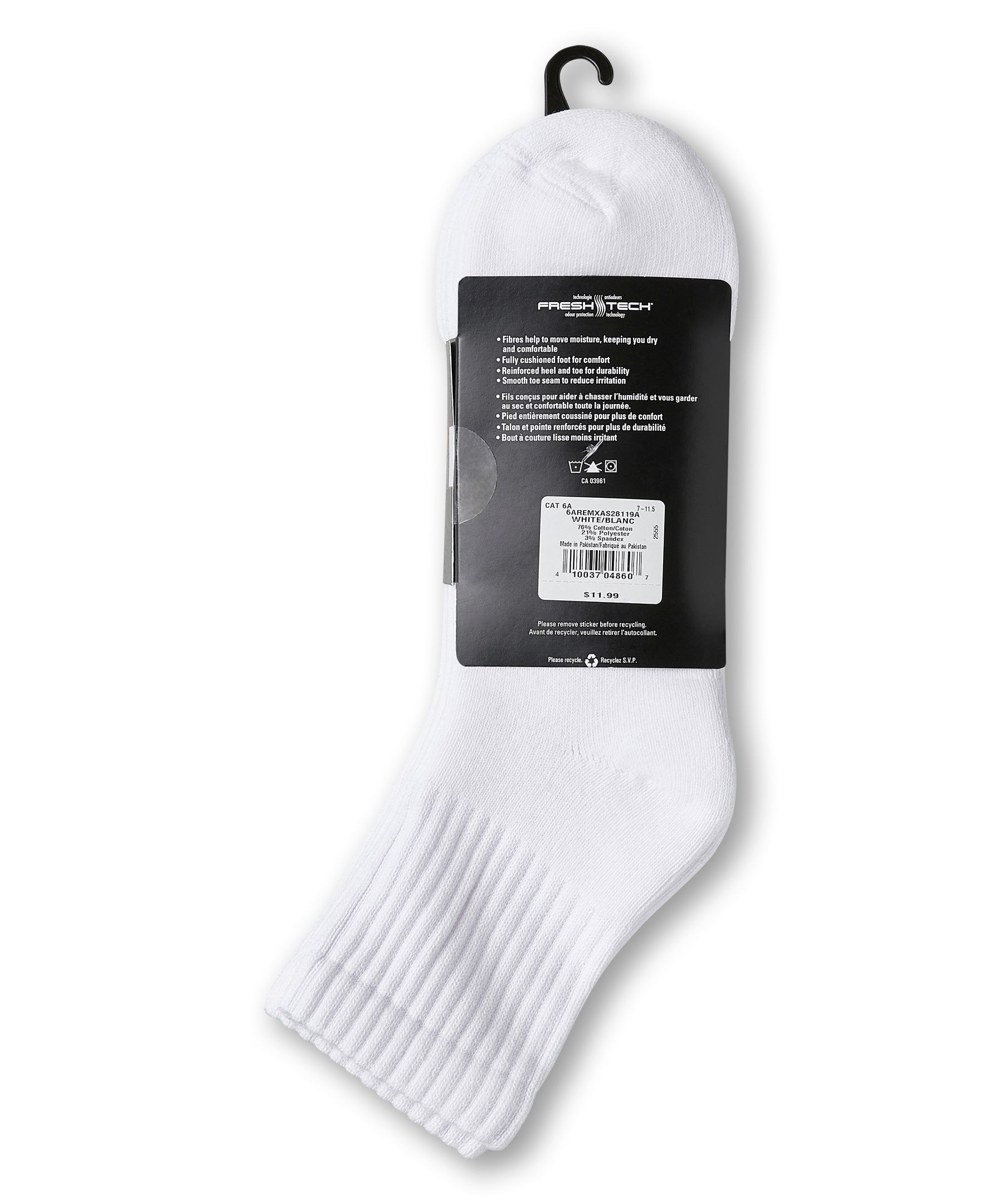 Mi-chaussettes sport pour hommes, Matrix, paquet de 3&nbsp;paires