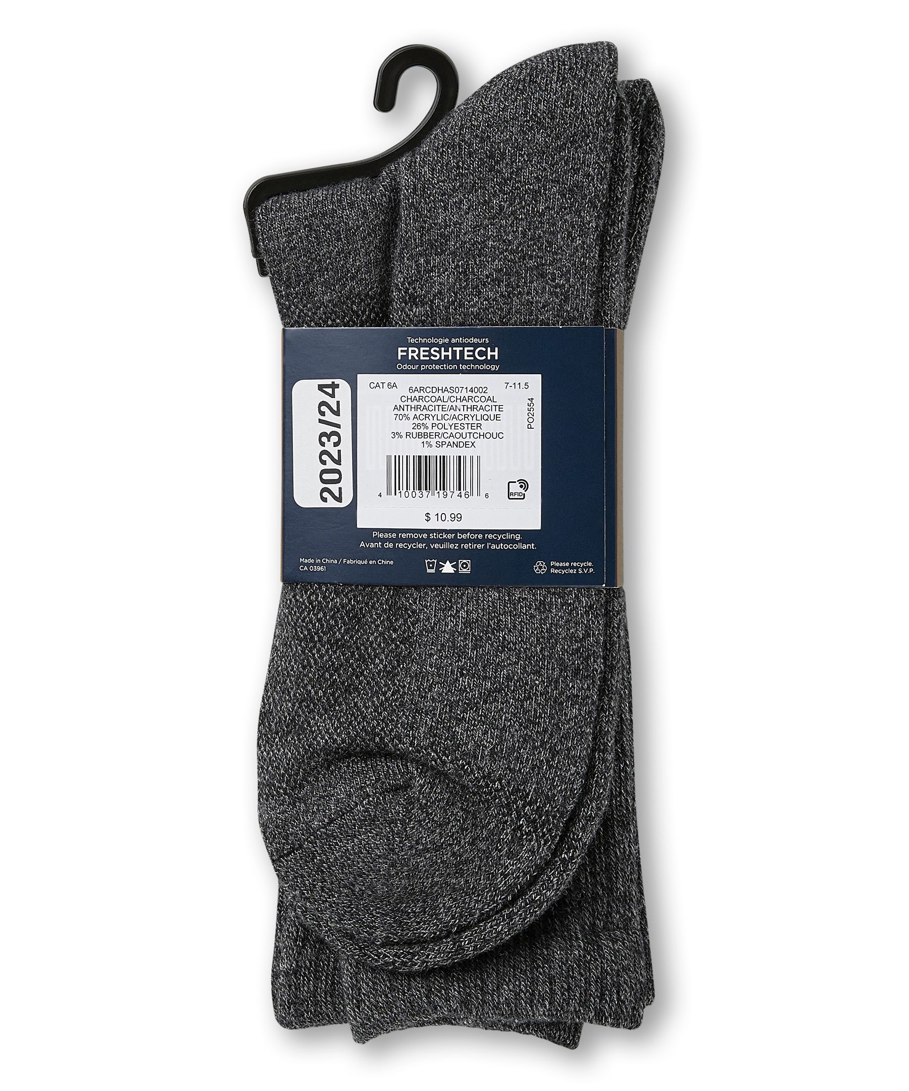 Chaussettes décontractées Denver Hayes, pour hommes, paquet de 2&nbsp;paires