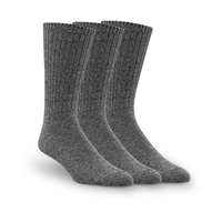 Chaussettes côtelées décontractées pour hommes, Denver Hayes, paquet de 3&nbsp;paires