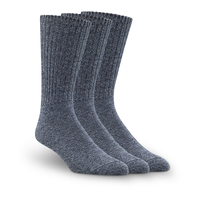 Denver Hayes Men's Casual Rib Socks, 3 Pack