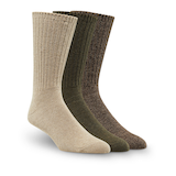 Denver Hayes Men's Casual Rib Socks, 3 Pack Front_Three_Fourths_Angled_Right