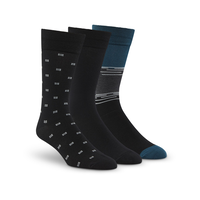 Mi-chaussettes décontractées pour hommes, Denver Hayes, paquet de 3&nbsp;paires Front_Angled_Right