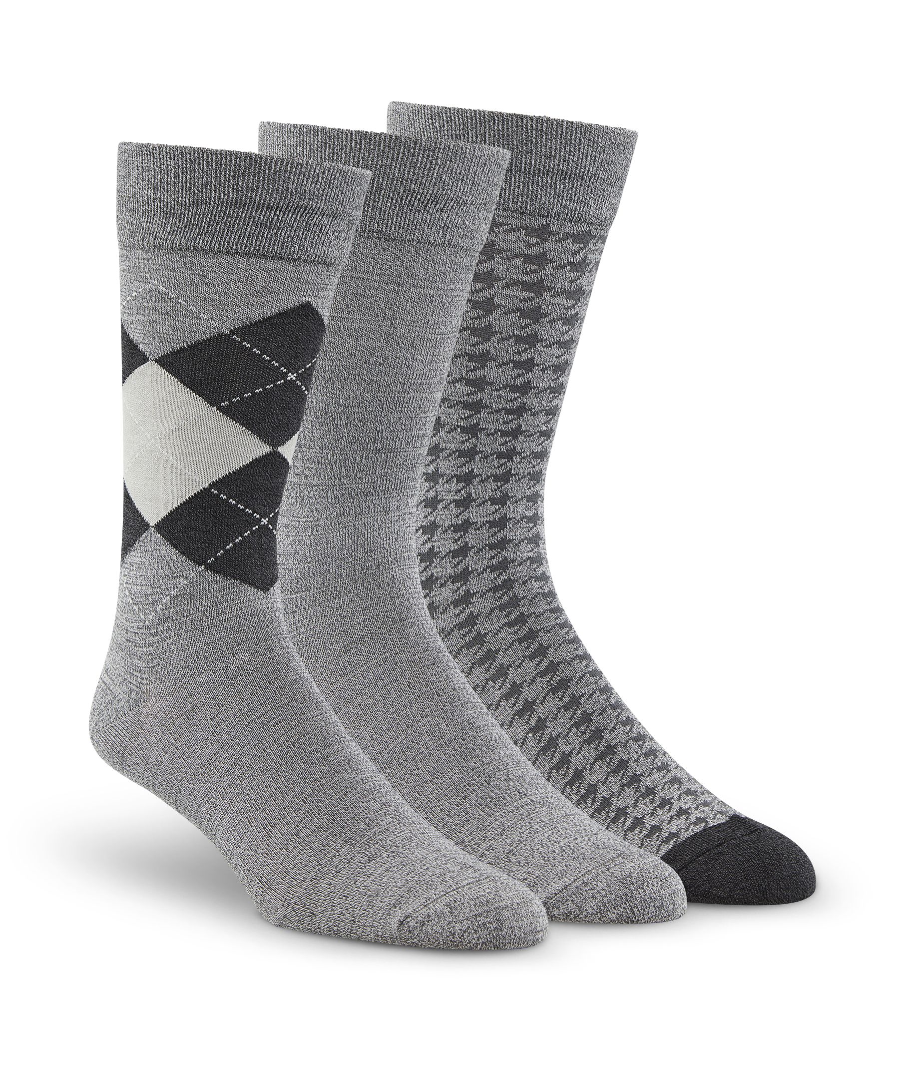 Mi-chaussettes décontractées pour hommes, Denver Hayes, paquet de 3&nbsp;paires