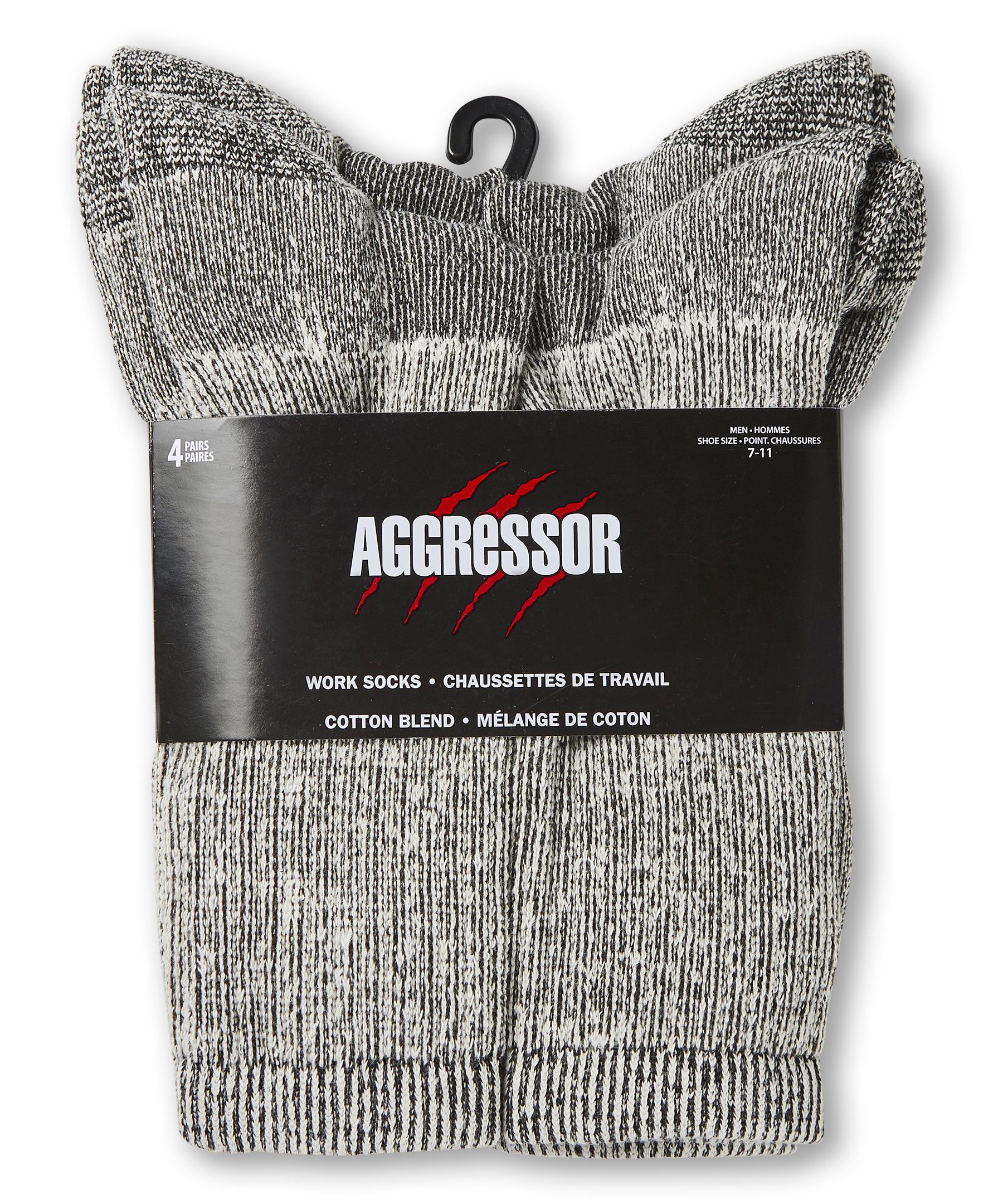 Chaussettes pour bottes de travail pour hommes, Aggressor, paquet de 4&nbsp;paires