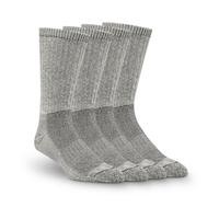 Aggressor Men's Boot Work Socks, 4 Pack Front_Three_Fourths_Angled_Right