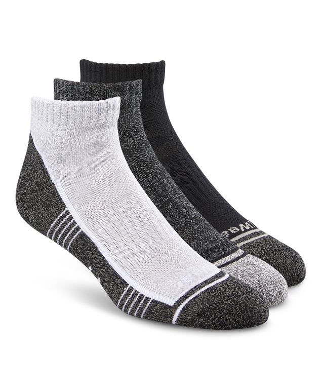 Chaussettes sport basses avec DRIWEAR pour hommes, Matrix, paquet de 3 paires