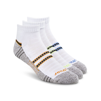 Chaussettes sport basses avec DRIWEAR pour hommes, Matrix, paquet de 3 paires Front_Three_Fourths_Angled_Right
