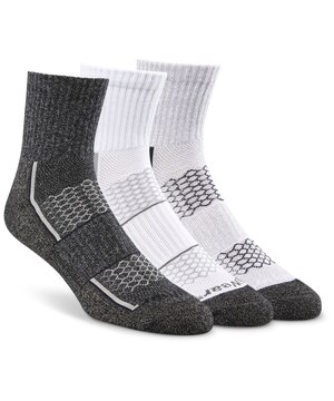 Mi-chaussettes sport avec DRIWEAR pour hommes, Matrix, paquet de 3 paires