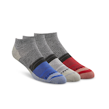 Copper Sole Men's 3 Pack Extreme Atheletic Low Cut Socks Front_Three_Fourths_Angled_Right