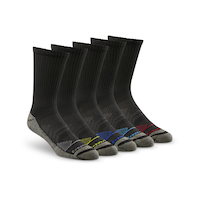 Copper Sole Men's 5 Pack Extreme Atheletic Crew Socks